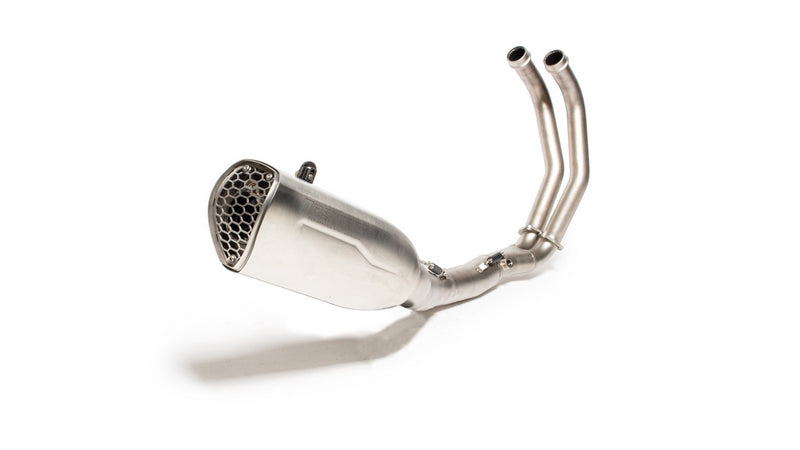 スリップオンNxtステンレスマット、ステンレスヘッダー2イン1、ECタイプ承認含む、ステンレスフロントサイレンサー（触媒含む）＋接続チューブ、ECE承認含む