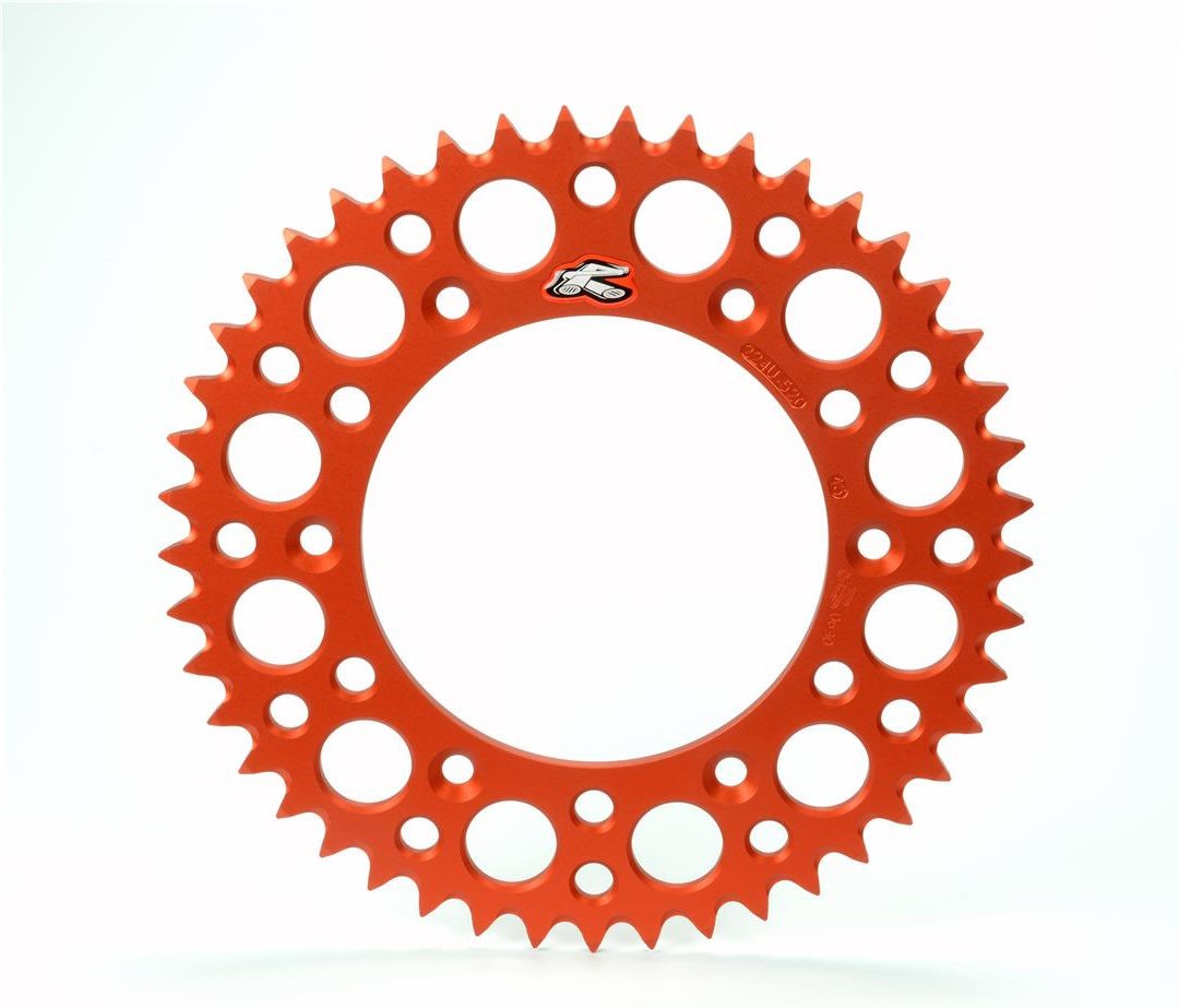 RENTHAL ウルトラライト リヤスプロケット 歯数 50 サイズ 520 Type 224U Orange | 224U-520-50GPOR