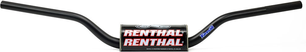 RENTHAL Trial 100 ファットバー 28 6mm クロスバーなし Black/Black | 673-01-BK