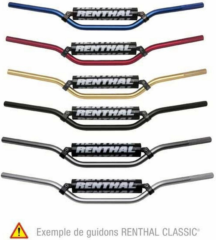 RENTHAL Classic Suzuki RM ハンドルバー 22 2mm Black/Black | 701-01-BK-01-185