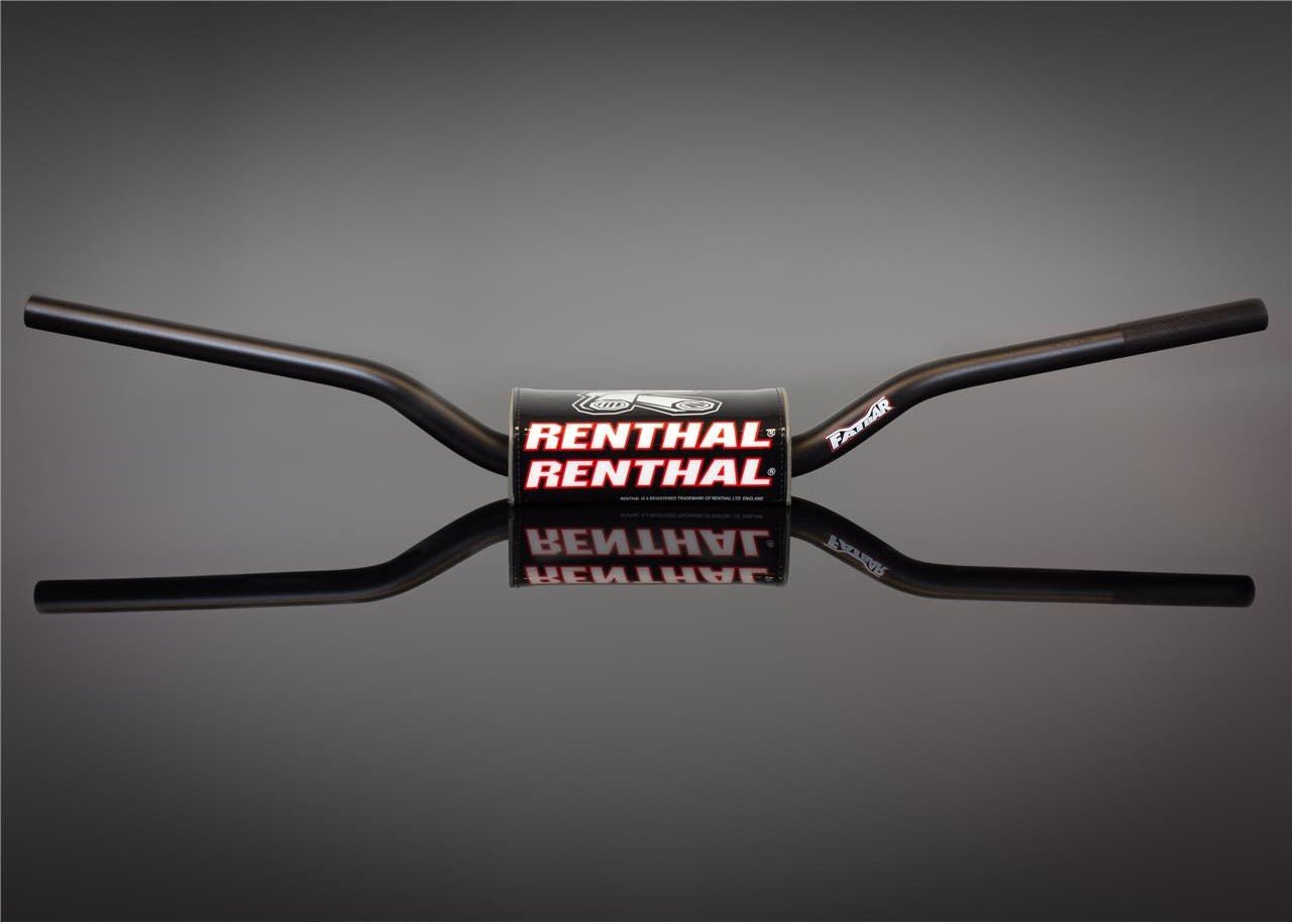 RENTHAL Enduro ファットバー 28 6mm クロスバーなし Aluminum/Black Yamaha YZ65/85 | 842-01-BK