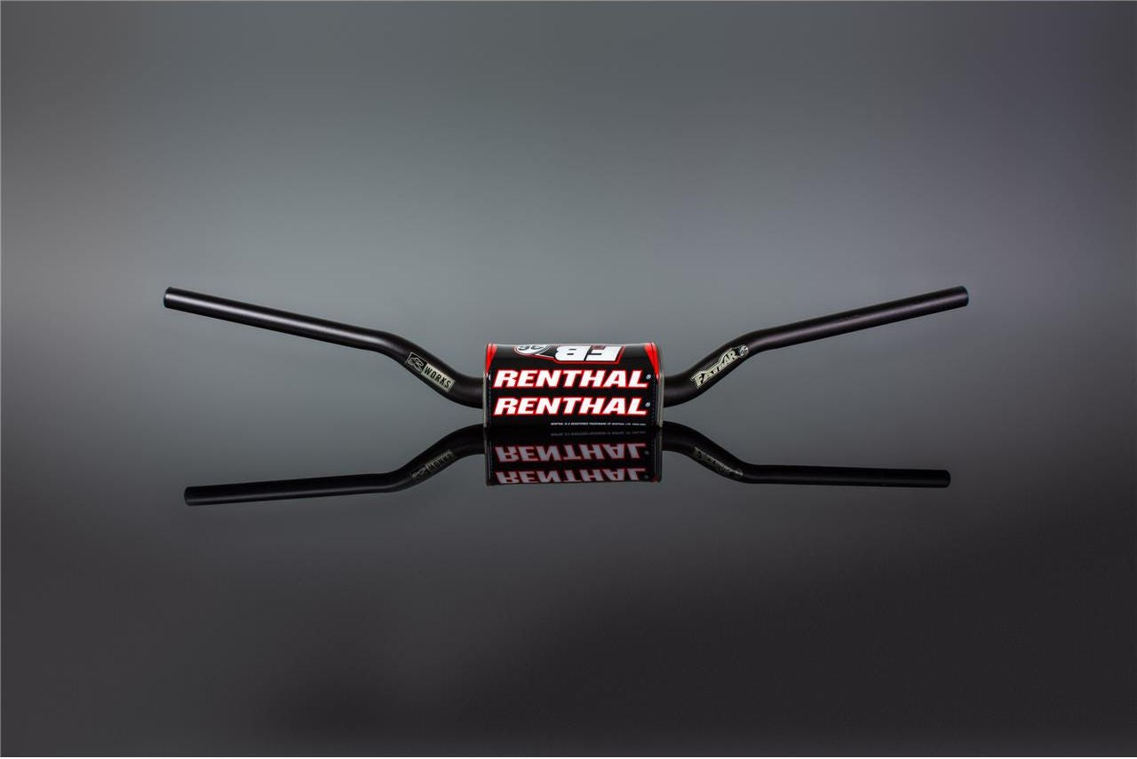 RENTHAL R-Works ファットバー36 Villopoto/Stewart ハンドルバー 36mm クロスバーなし Black/Black | 933-01-BK