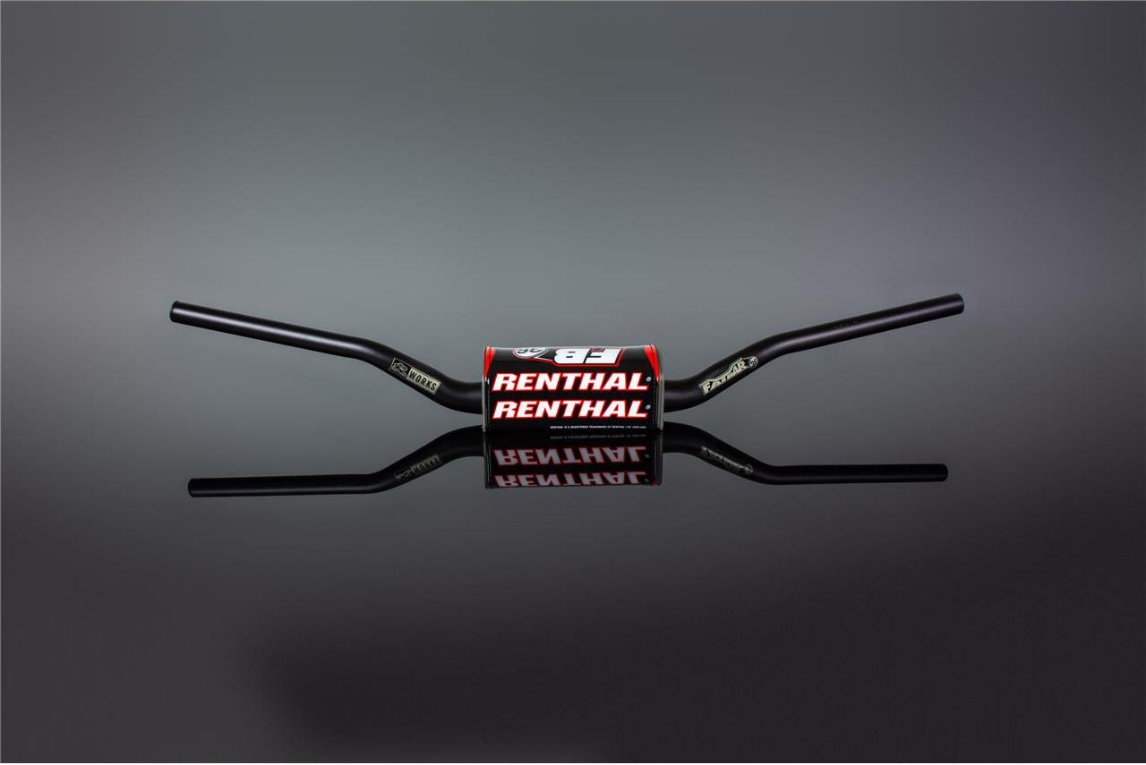 RENTHAL R-Works ファットバー36 ハンドルバー 36mm クロスバーなし Black/Black | 934-01-BK
