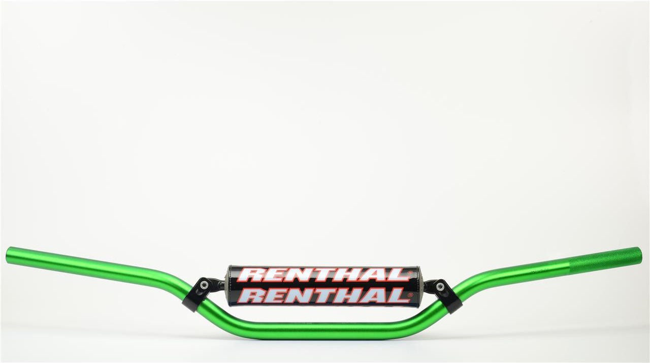 RENTHAL Classic Replica Ricky Carmichael ハンドルバー 22 2mm Green/Black | 971-08-GN-01-185