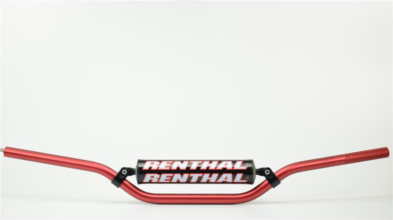 RENTHAL Classic Replica Ricky Carmichael ハンドルバー 22 2mm Red/Black | 971-08-RD-01-185