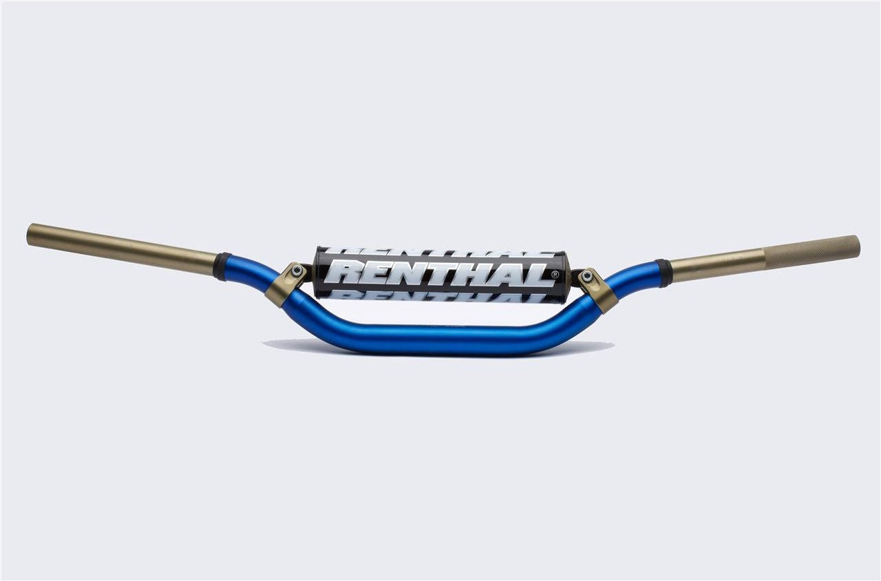 RENTHAL Replica Ricky Carmichael ツインウォールバー 28 6mm Blue/Black | 997-01-BU-02-184