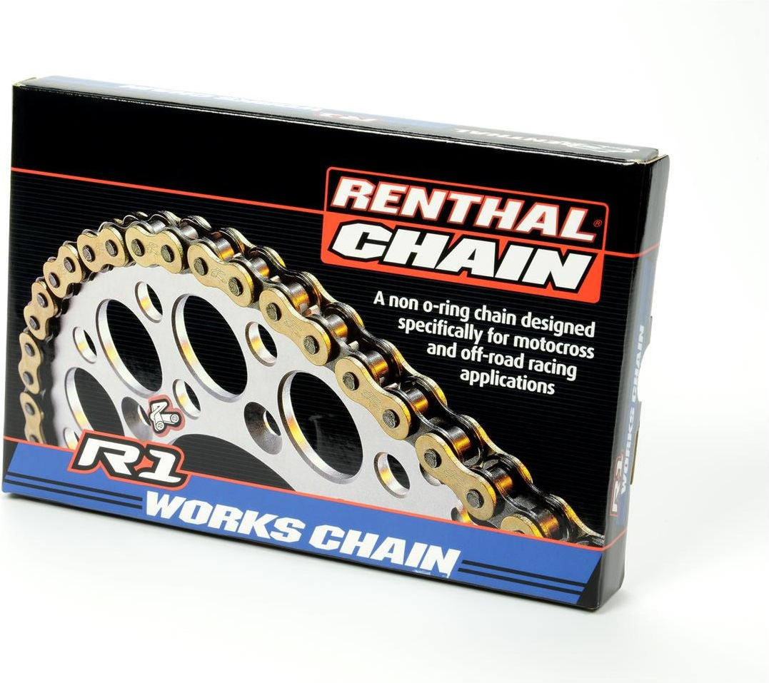 RENTHAL 428 R1 Works チェーン Gold/Black リンク数 120 | C267