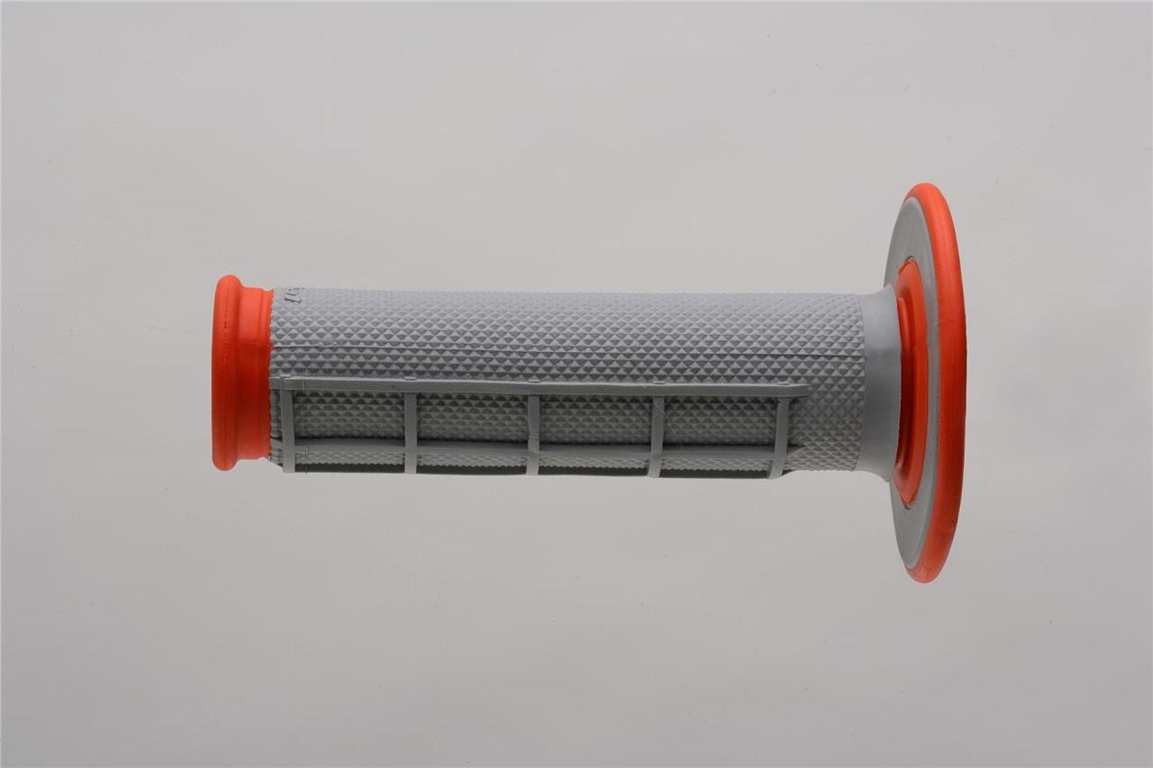 RENTHAL MX ダイヤ/ワッフル グリップ Grey/Orange | G155