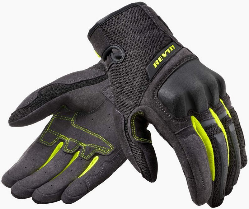 REVIT / レブイット グローブ Volcano ブラック/ ネオンイエロー | FGS163-1450