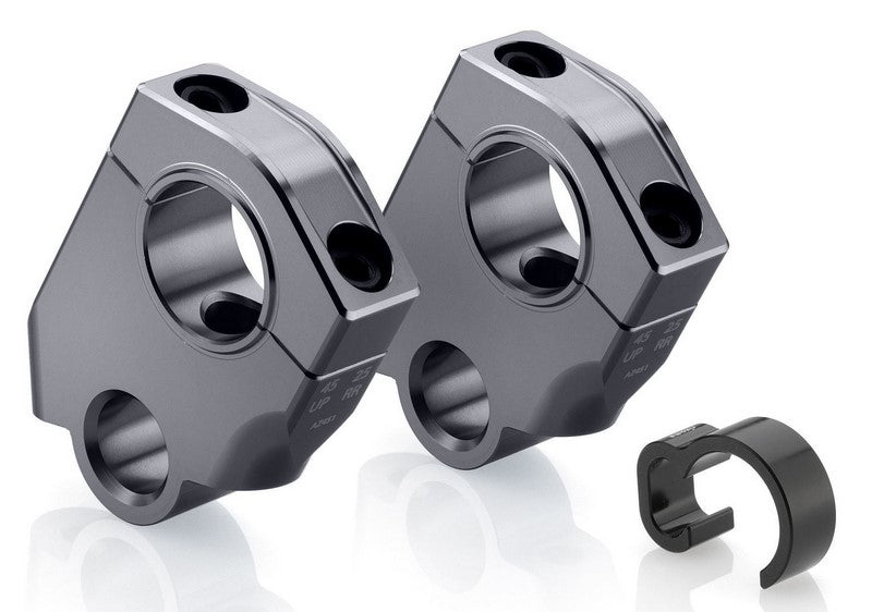 Rizoma / リゾマ Handlebar clamps increased and offset (Ø 32 mm / 45 mm H) | AZ451D