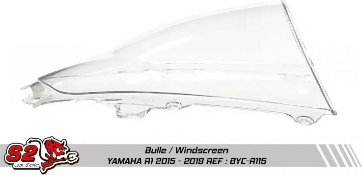 S2-Concept / S2コンセプト ダブルバブルスクリーン レーシング Yamaha R1 2015- | BYC-R115
