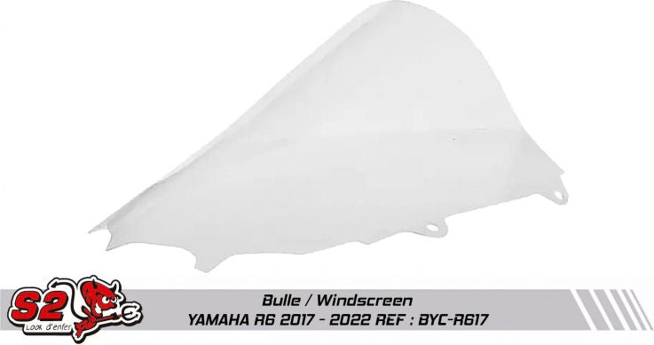 S2-Concept / S2コンセプト ダブルバブルスクリーン レーシング Yamaha R6 2017- | BYC-R617
