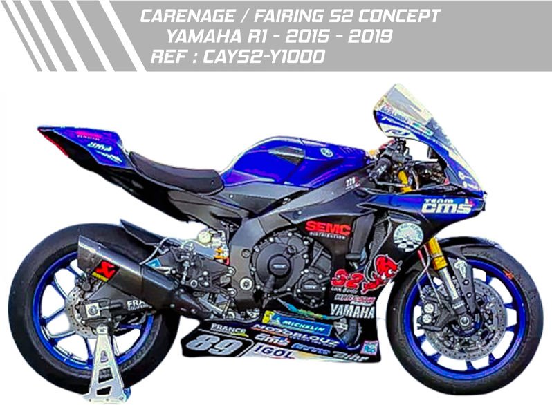 S2-Concept / S2コンセプト コンプリートフェアリングセット YAMAHA R1 2015 endurance | CAYS2-Y1000