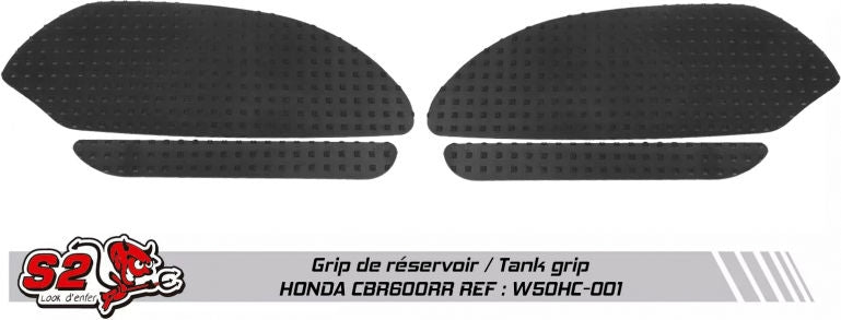 S2-Concept / S2コンセプト タンクグリッププロ：キット Honda CBR600RR 2007-2012 | W50HC-001