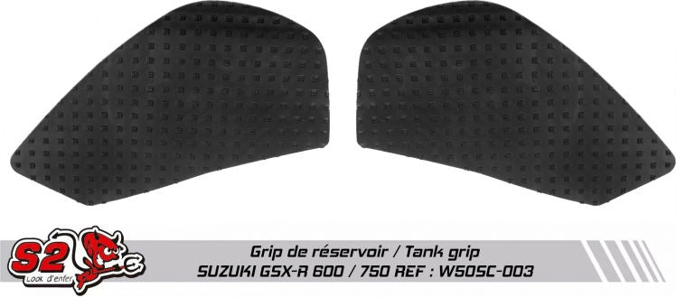 S2-Concept / S2コンセプト タンクグリッププロ：キット Suzuki GSX-R600/750 2011-2014 | W50SC-003