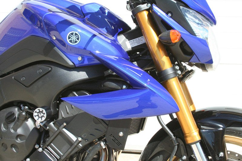 S2-Concept / S2コンセプト ラジエータースクープ FZ8 グレー race ブルー | Y804