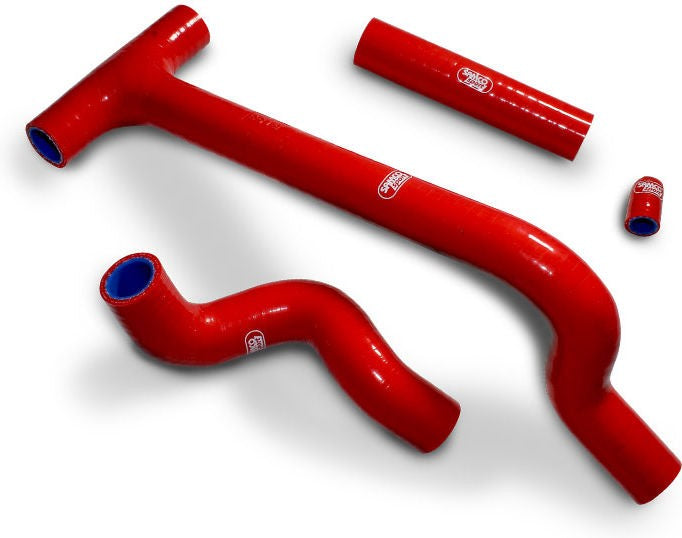 サムコスポーツ / Samco Sport Beta 250 RR (2T) 2020 - 2021 4 ピース サーモスタットバイパス シリコンラジエーター クーラントホースキット | BET-15-RD