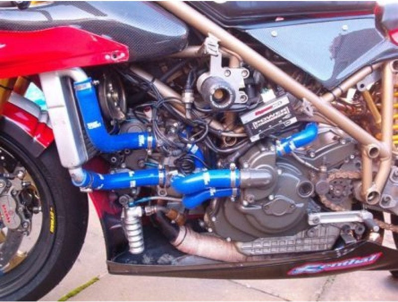 サムコスポーツ / Samco Sport Ducati 748 S / SP / SPS / BIP 1995 - 2003 8 ピース シリコンラジエーター クーラントホースキット | DUC-1-BU