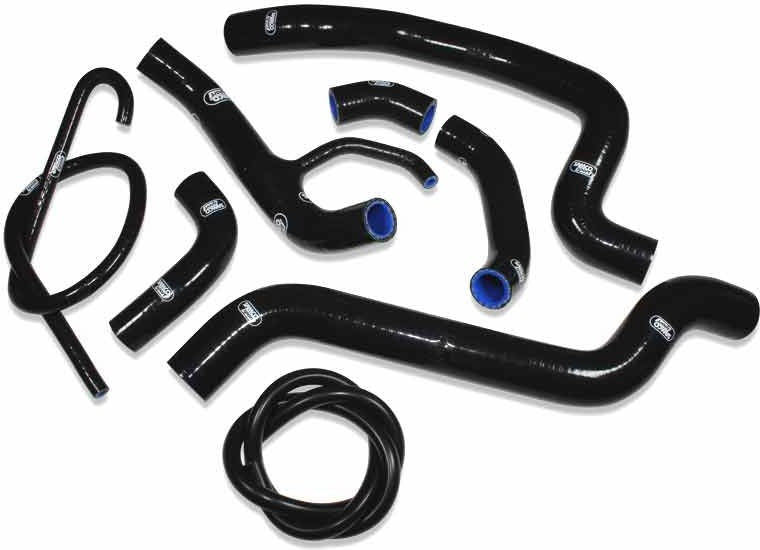 サムコスポーツ / Samco Sport Ducati 848 2008 - 2014 8 ピース シリコンラジエーター クーラントホースキット | DUC-12-BK