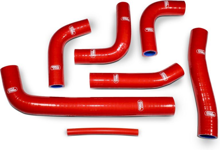 サムコスポーツ / Samco Sport Ducati ST3 / ST3 S 2004 - 2007 7 ピース シリコンラジエーター クーラントホースキット | DUC-15-RD
