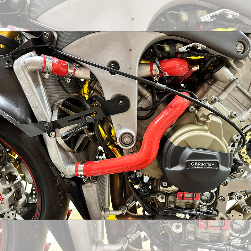 Samco Sport / サムコスポーツ シリコンラジエータークーラントホースキット Ducati Panigale（パニガーレ） V4 Thermostat Bypass / Delete 2018 - 2025 3ピース | DUC-38