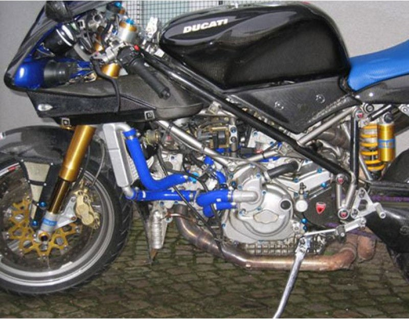 サムコスポーツ / Samco Sport Ducati 998 S 2002 - 2003 8 ピース シリコンラジエーター クーラントホースキット | DUC-4-BU