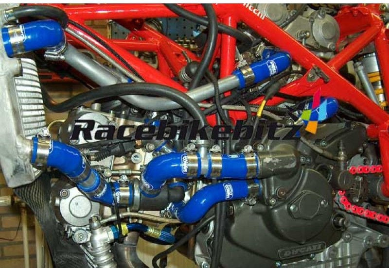 サムコスポーツ / Samco Sport Ducati 748 RS (All Years) 10 ピース シリコンラジエーター クーラントホースキット | DUC-9-BU