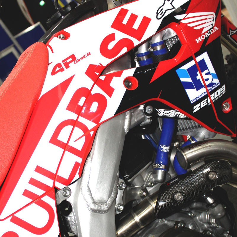 サムコスポーツ / Samco Sport Honda CRF 450 R 2017 - 2020 4 ピース シリコンラジエーター クーラントホースキット | HON-109-BU