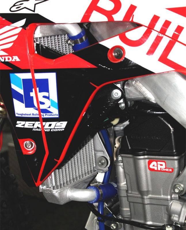 サムコスポーツ / Samco Sport Honda CRF 450 R 2017 - 2020 4 ピース シリコンラジエーター クーラントホースキット | HON-109-BU