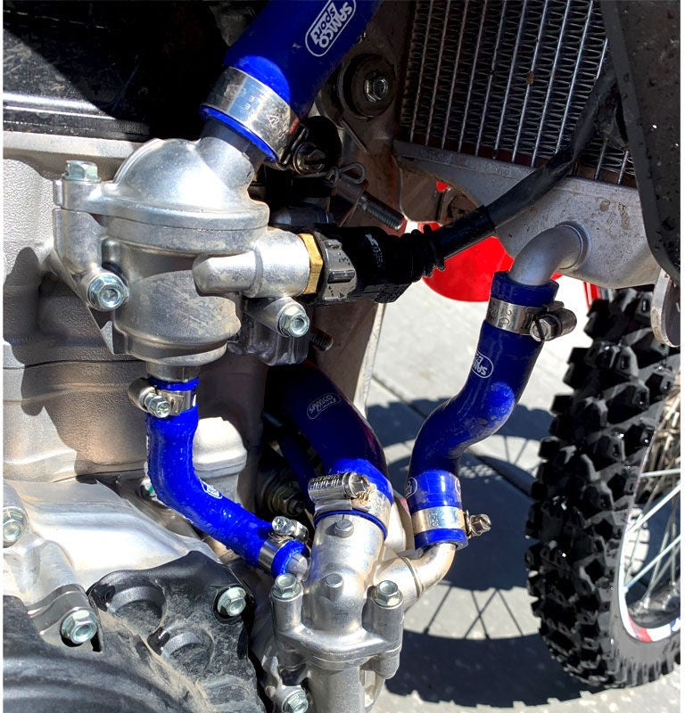 サムコスポーツ / Samco Sport Honda CRF 450 L 2019 - 2020 7 ピース シリコンラジエーター クーラントホースキット | HON-120-BU