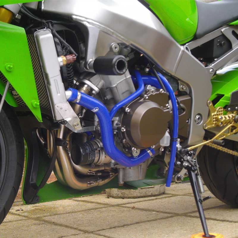 サムコスポーツ / Samco Sport Kawasaki ZX 6R (B1 / B2) 2003 - 2004 5 ピース シリコンラジエーター クーラントホースキット | KAW-19-BU