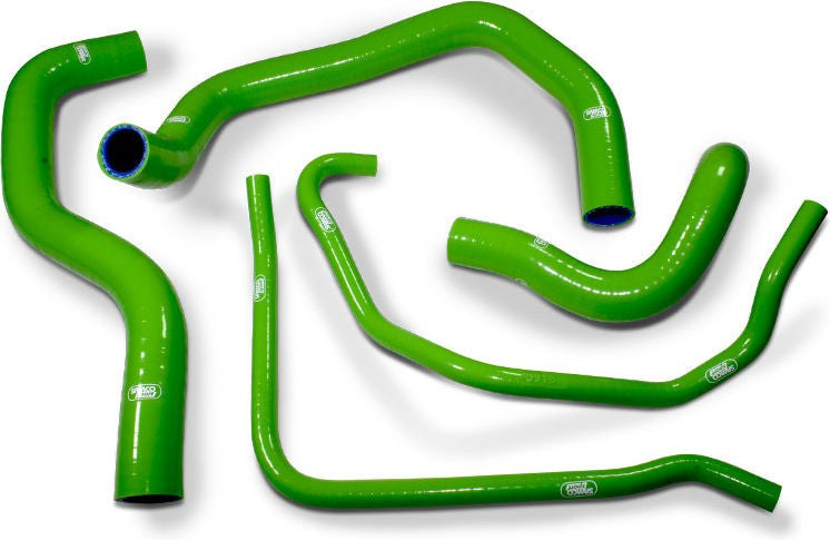 サムコスポーツ / Samco Sport Kawasaki ZX 6R (B1 / B2) 2003 - 2004 5 ピース シリコンラジエーター クーラントホースキット | KAW-19-GN