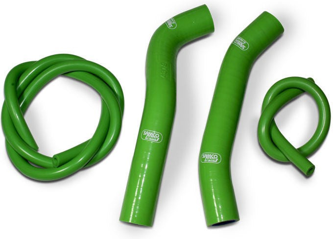サムコスポーツ / Samco Sport Kawasaki KR1 (KR250) 1988 - 1991 4 ピース シリコンラジエーター クーラントホースキット | KAW-61-GN