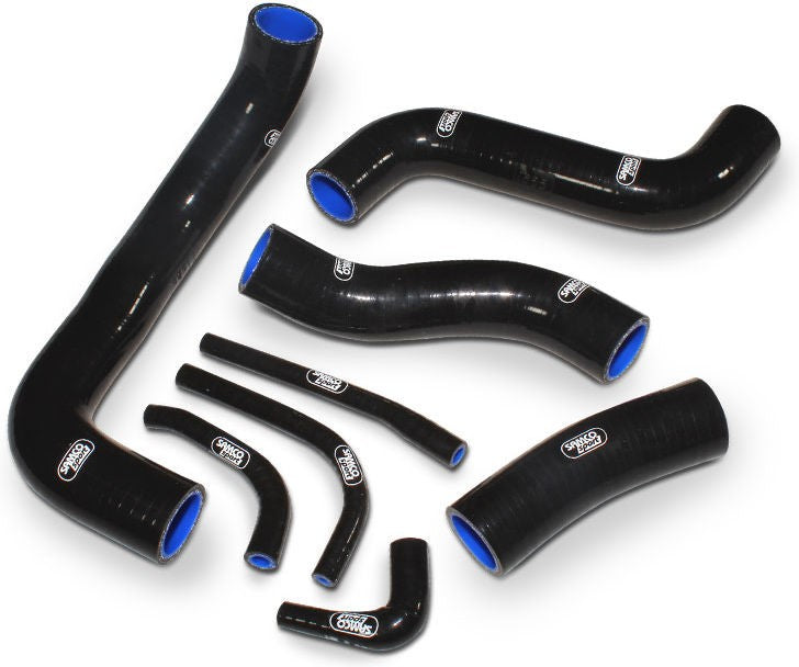 サムコスポーツ / Samco Sport Kawasaki ZRX 1100 R UK SPEC (With Carb De-Icer - All Years) 8 ピース シリコンラジエーター クーラントホースキット | KAW-9-BK