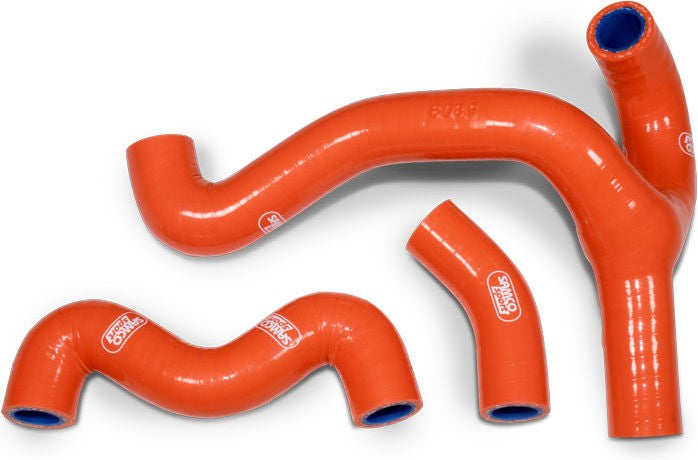 サムコスポーツ / Samco Sport KTM 50 SX Mini 2018 - 2021 3 ピース Y-ピース Race Design シリコンラジエーター クーラントホースキット | KTM-101-OR