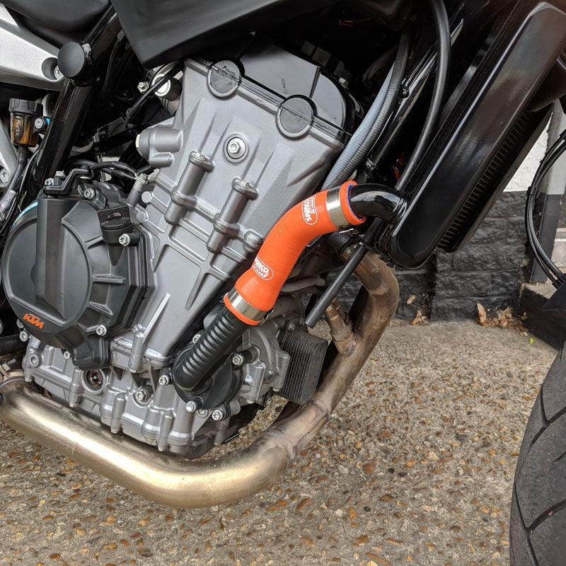 サムコスポーツ / Samco Sport KTM 790 Duke 2018 - 2020 2 ピース シリコンラジエーター クーラントホースキット | KTM-102-OR