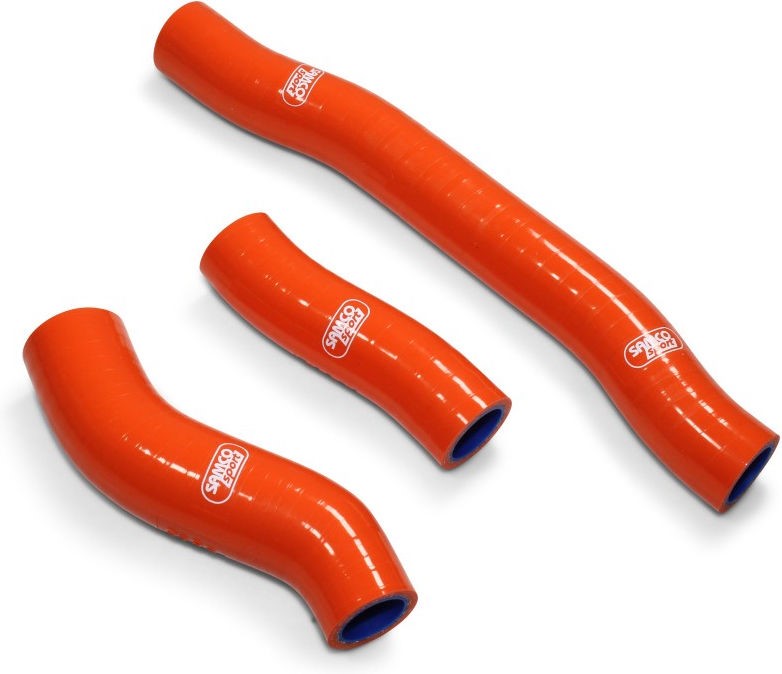 サムコスポーツ / Samco Sport KTM 250 SX 2019 - 2022 3 ピース シリコンラジエーター クーラントホースキット | KTM-104-OR