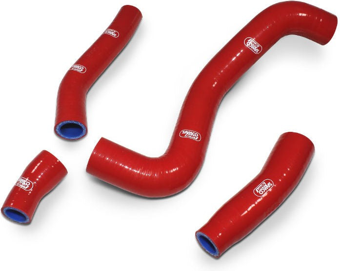 サムコスポーツ / Samco Sport Gas Gas MC 250F 2021 4 ピース OEM リプレイスメント シリコンラジエーター クーラントホースキット | KTM-107-RD