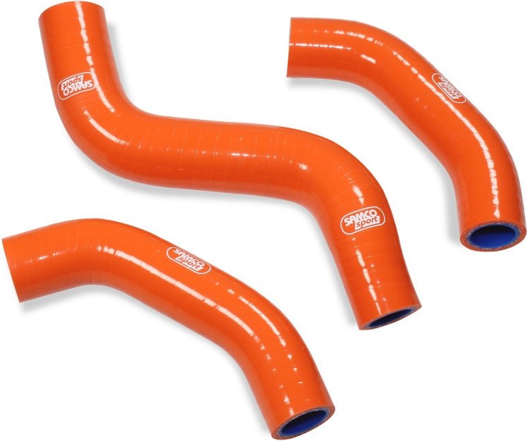 サムコスポーツ / Samco Sport KTM 450 XC-F 2019 - 2021 3 ピース シリコンラジエーター クーラントホースキット | KTM-108-OR