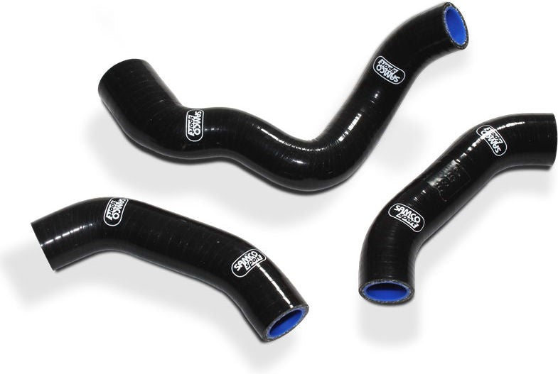 サムコスポーツ / Samco Sport KTM 450 EXC-F 2020 - 2021 3 ピース サーモスタットバイパス シリコンラジエーター クーラントホースキット | KTM-118-BK