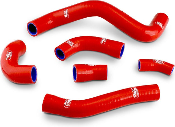 サムコスポーツ / Samco Sport Gas Gas EC 350F (4T) 2021 6 ピース OEM リプレイスメント シリコンラジエーター クーラントホースキット | KTM-125-RD