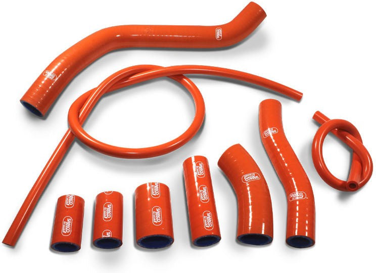 サムコスポーツ / Samco Sport KTM 990 Supermoto 2008 - 2013 9 ピース シリコンラジエーター クーラントホースキット | KTM-126-OR