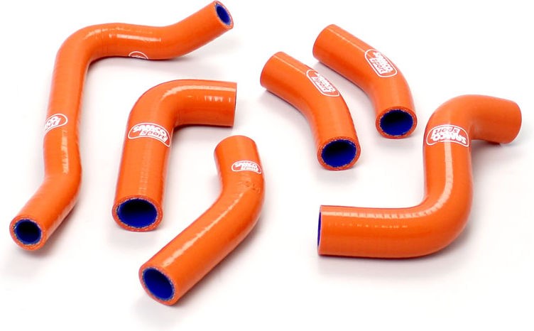 サムコスポーツ / Samco Sport KTM 400 EXC 2000 - 2002 6 ピース シリコンラジエーター クーラントホースキット | KTM-28-OR