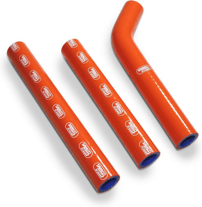 サムコスポーツ / Samco Sport KTM 125 SX 2011 - 2015 3 ピース シリコンラジエーター クーラントホースキット | KTM-36-OR