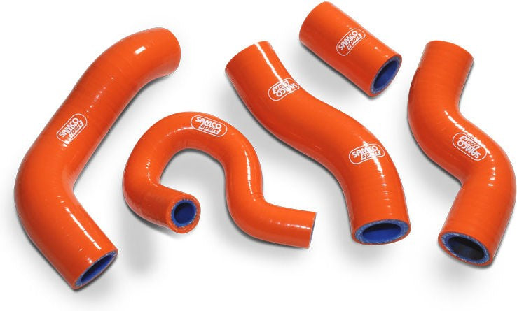 サムコスポーツ / Samco Sport KTM 450 EXC-F 2012 - 2016 5 ピース シリコンラジエーター クーラントホースキット | KTM-48-OR