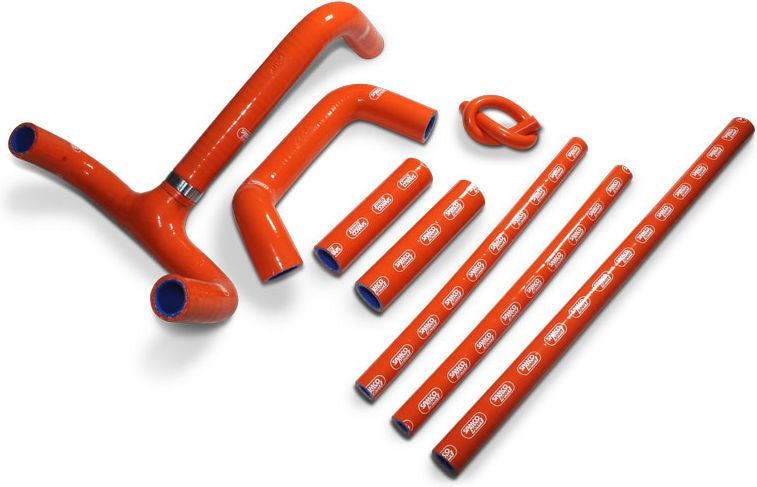 サムコスポーツ / Samco Sport KTM 625 SMC 2003 - 2007 8 ピース シリコンラジエーター クーラントホースキット | KTM-5-OR