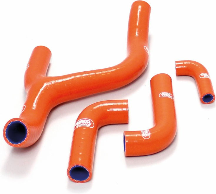 サムコスポーツ / Samco Sport KTM 250 EXC-F 2014 - 2016 4 ピース Y-ピース Race Design シリコンラジエーター クーラントホースキット | KTM-53-OR