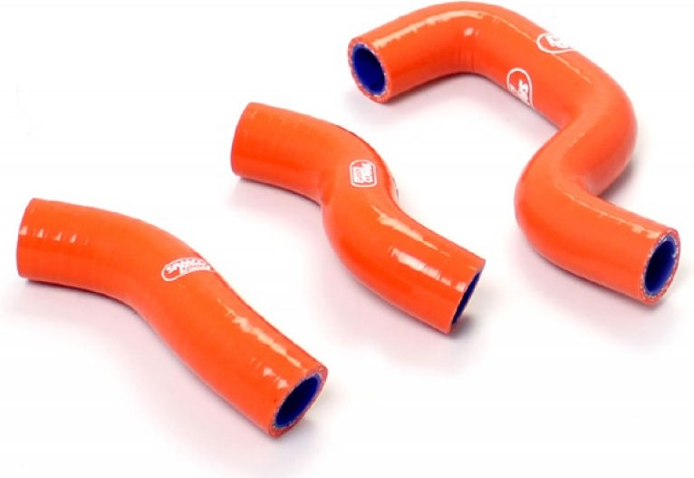 サムコスポーツ / Samco Sport KTM 450 SX-F 2013 - 2015 3 ピース シリコンラジエーター クーラントホースキット | KTM-56-OR