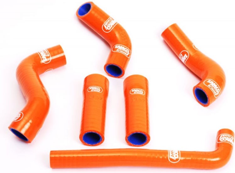 サムコスポーツ / Samco Sport KTM 450 EXC 2004 - 2007 6 ピース OEM リプレイスメント シリコンラジエーター クーラントホースキット | KTM-6-OR