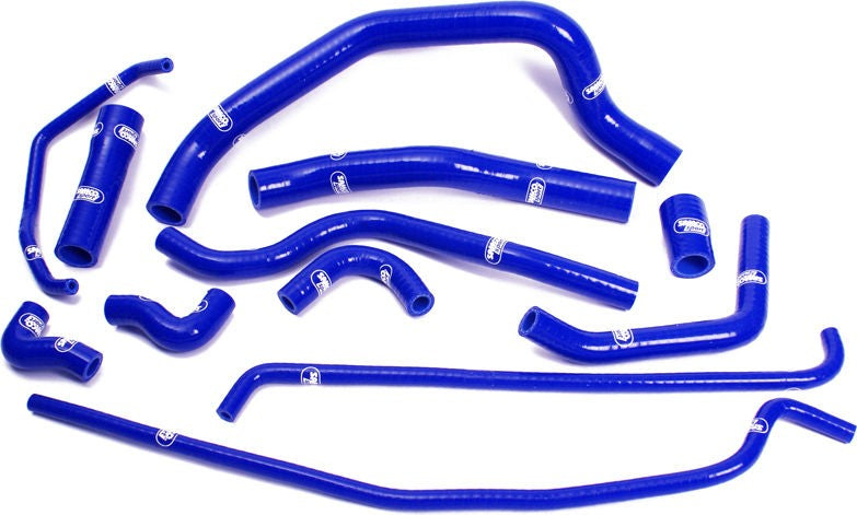 サムコスポーツ / Samco Sport Yamaha YZF R1 (フルフォースキット) 2007 - 2008 12 ピース シリコンラジエーター クーラントホースキット | YAM-13-BU